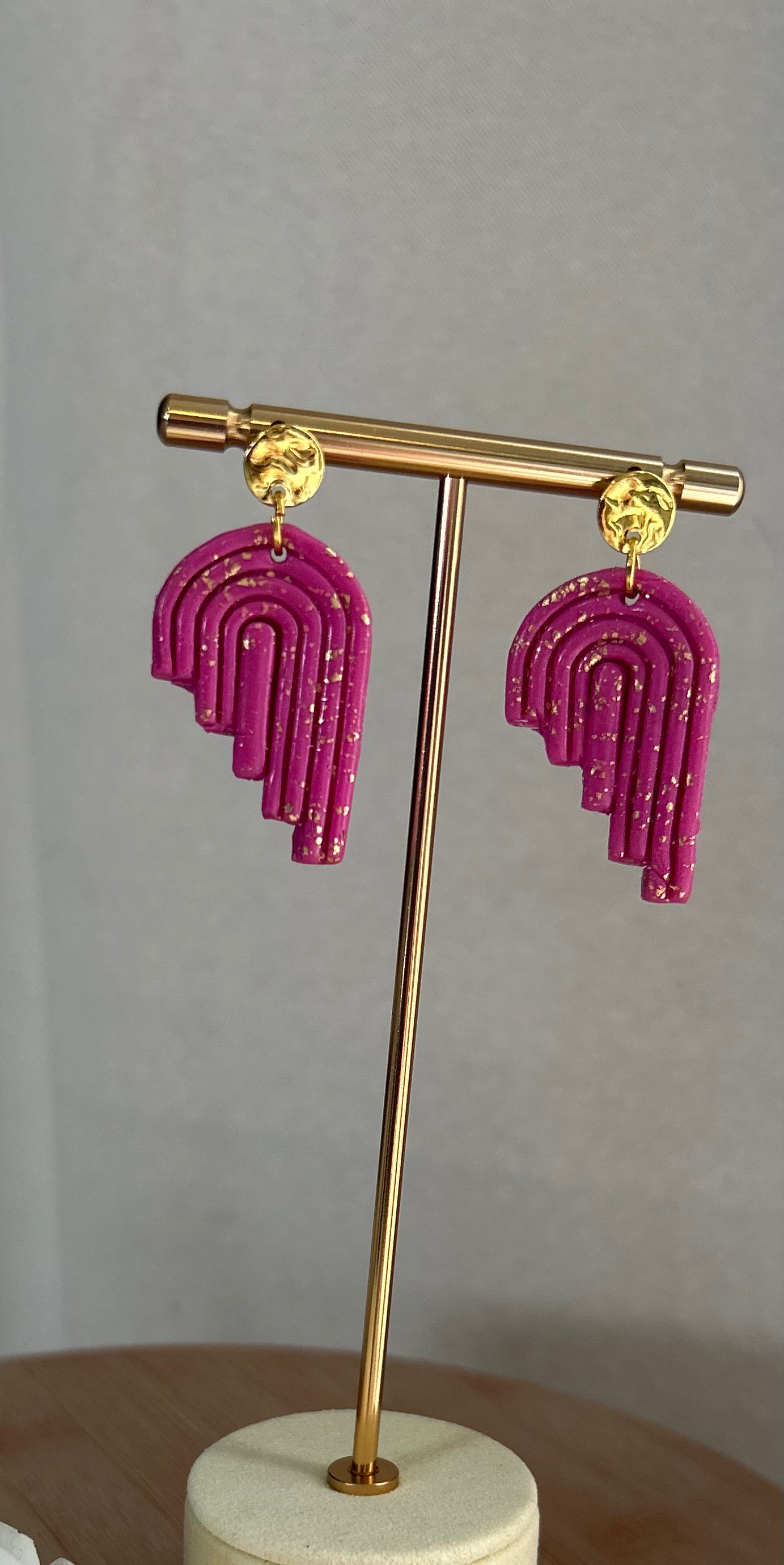 boucles d'oreilles argile polymère