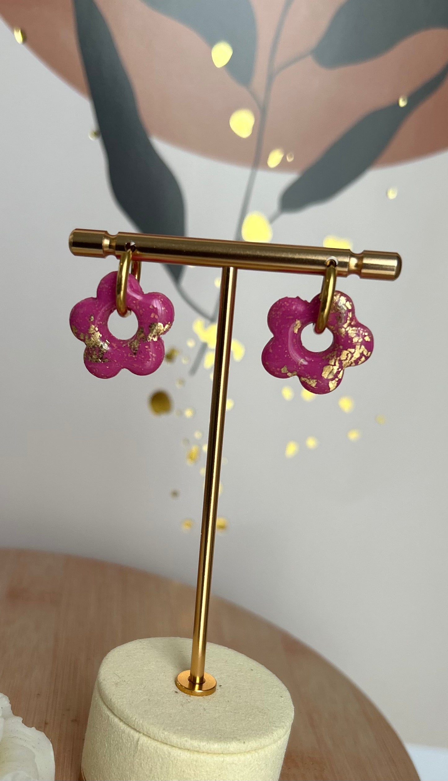 boucles d'oreilles argile polymère