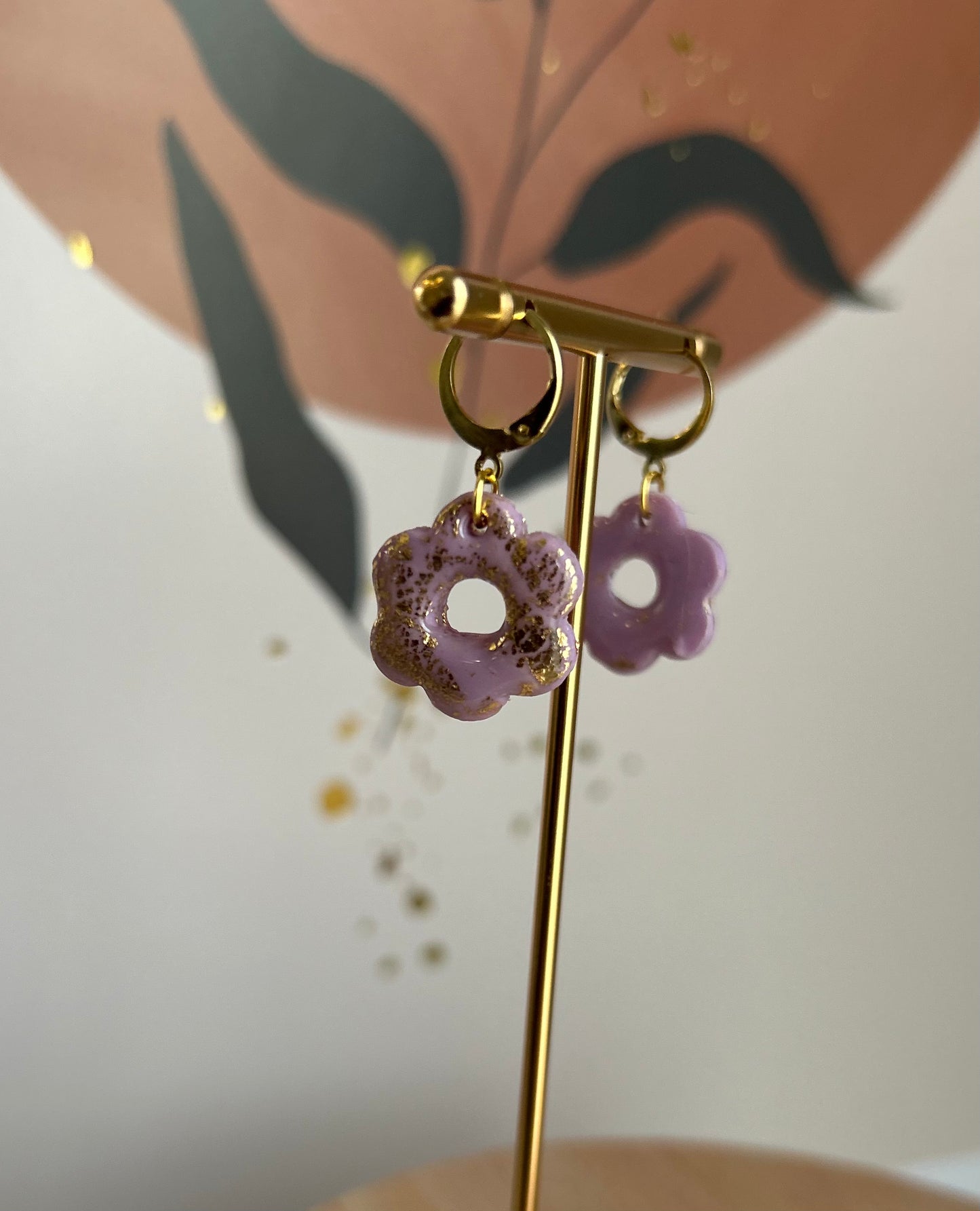 boucles d'oreilles argile polymère